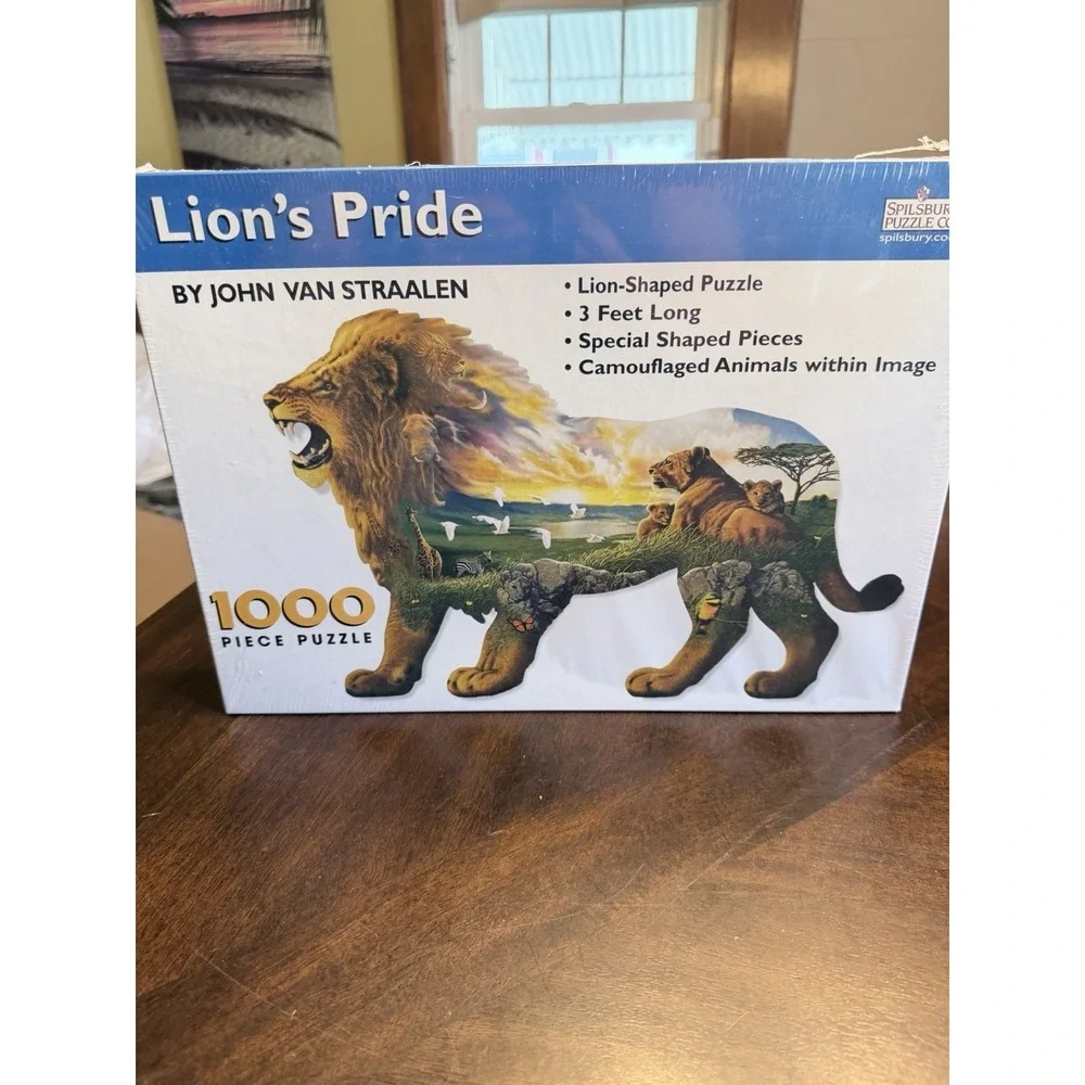 Spillsnury Puzzle Co Lions Pride John Van Staalen 1000 piece puzzle NIB